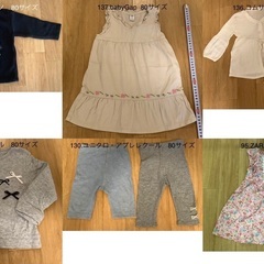 ⬜︎☆女の子　80-90サイズ　8着　ユニクロ　アプレレクール　など