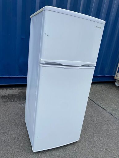 アイリスオーヤマ 冷凍冷蔵庫 118L AF118-W ホワイト 2ドア 右開きタイプ 118L 19年製 高年式　ノーフロン