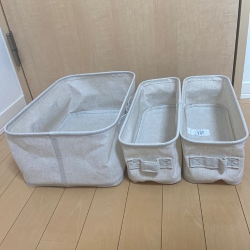 無印良品　MUJI ポリエステル麻　ソフトボックス