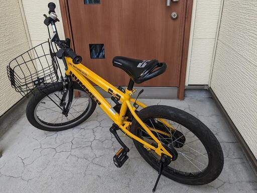 北海道石狩市札幌市　HUMMER 18インチ　自転車　ワンタッチ補助輪つき
