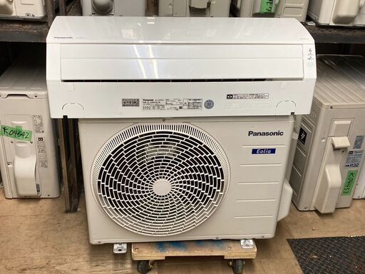 K04547　パナソニック　2019年製　中古エアコン　主に6畳用　冷房能力　2.2KW ／ 暖房能力　2.2KW