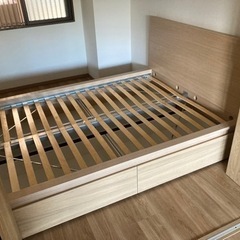 【解体後写真&サイズ追加】 IKEA MALM マルム ダブルベットフレーム