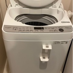 【ネット決済】洗濯機　ES-GE7G-W 