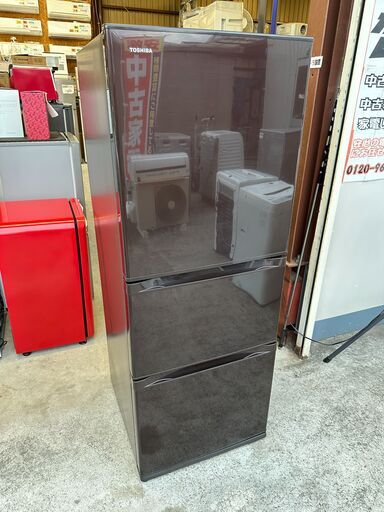 【動作保証あり】TOSHIBA 東芝 2015年 GR-G34SY 340L 3ドア 冷凍冷蔵庫 自動製氷【管理KRR545】