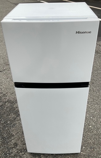 【RKGRE-216】特価！ハイセンス/Hisense/120L 2ドア冷凍冷蔵庫/HR-B1202/中古品/2021年製/当社より近隣無料配達！