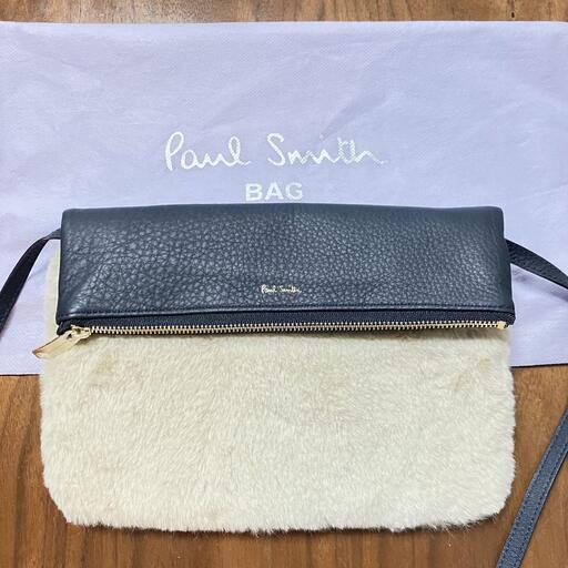 PaulSmith ポールスミス ショルダーバッグ　ファー／レザー