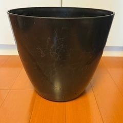 【あげます】植木鉢　黒色プラ30cm　中古