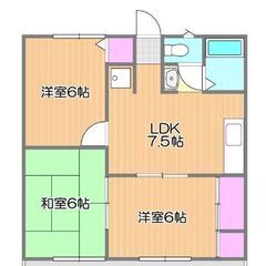 💙💙敷礼０😍《3LDK》岡山市🐻ペット可能(小型犬または猫1匹迄...