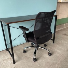 オフィス　パソコンデスク　メッシュタイプ椅子　セット