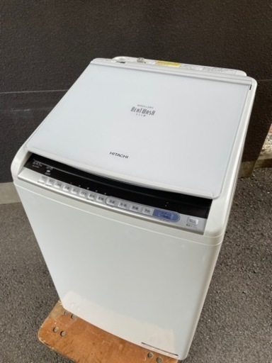 ※受付終了【大特価】早い者勝ち❗️洗濯機 8.0kg 2018年製 日立 ビートウォッシュ BW-DV80C ホワイト 乾燥機能 速乾ビート乾燥  縦型