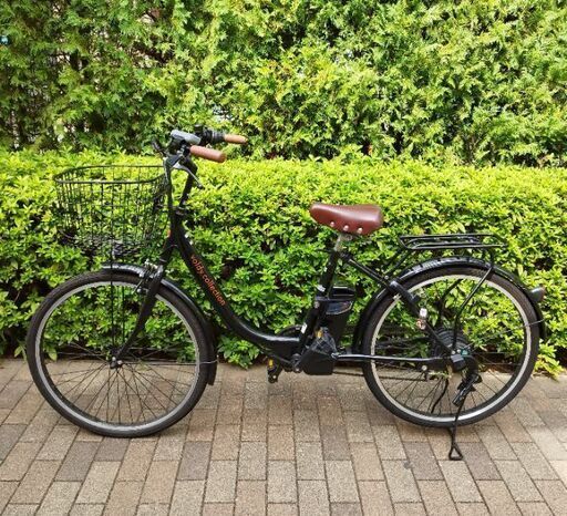 電動アシスト自転車　ブラック