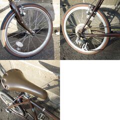 現状品 ブリヂストン グリーンレーベル クエロ ミニベロ 20インチ ブラウン 8段切替 自転車 札幌市 新道東店