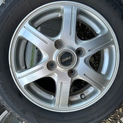 中古スタッドレスタイヤ　155 65/13ホイール付き