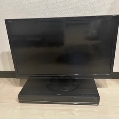 SHARP 24V液晶テレビ　Blu-rayレコーダーセット