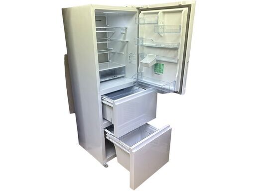 JY 美品 Hisense ノンフロン冷凍冷蔵庫 3ドア 358L 2022年製 ホワイト 自動製氷 NANO除菌 ハイセンス