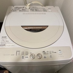 ［渡し予定者決まりました] 洗濯機　SHARP 白　美品
