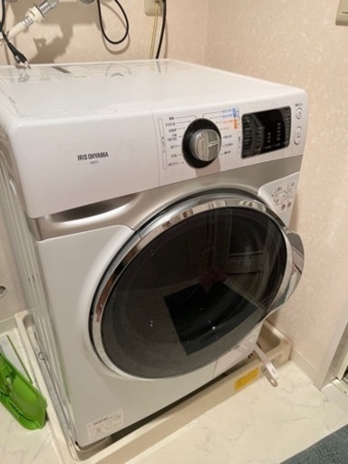 アイリスオーヤマ ドラム式 洗濯機 HD71-W/S 2020年製 洗濯機 ホワイト 7.5kg 温水洗浄 皮脂汚れ 部屋干し 節水