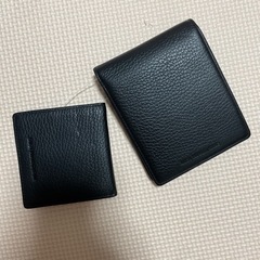 【未使用】二つ折り財布＆小銭入れ黒