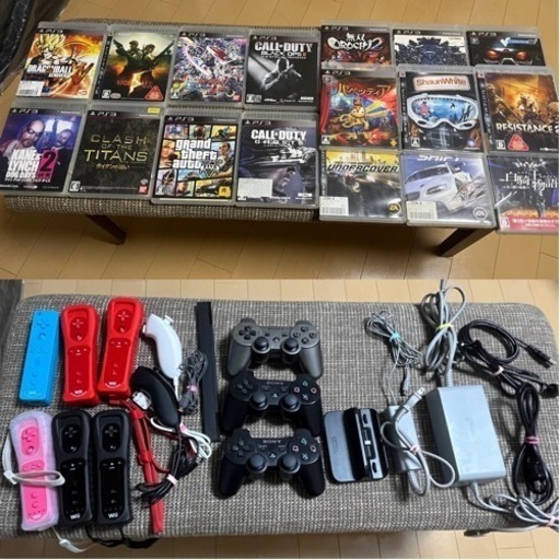 sold outPS3×２台＋Wii U＋付属品＋ソフト