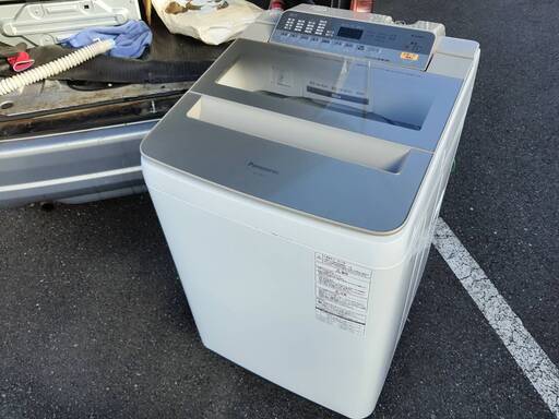 Panasonic製縦型洗濯機NA-FA80H5/8kg　2017年製◇分解洗浄後お渡し