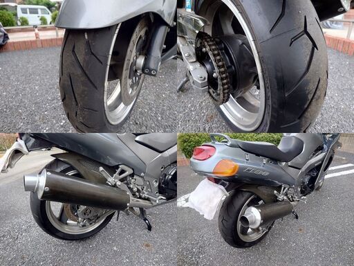 カワサキ　ZZR1100　D型　欧州一般仕様フルパワー　SP忠男　低走行　タイヤ溝たっぷり　社外品多数　現状不動　おまけあります カワサキ ZZR1100 D型 欧州一般仕様フルパワー SP忠男 低走行 タイヤ溝