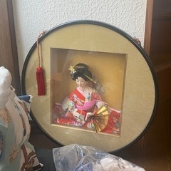 日本人形　壁飾り