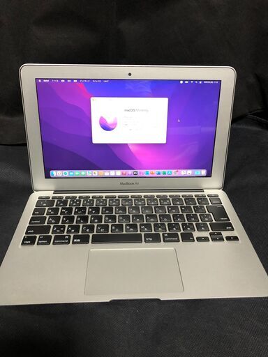「MacBook Air 11インチ Mid 2012 MD224J/A」約1キロの小型軽量薄型モバイルノートPC / Core i5搭載 / メモリー4GB・SSD-128GB / Webカメラ / Bluetooth / 無線LAN / MacOS(Monterey)\u0026Office2019とWin11(最新22H2版）＆Office2010のデュアルブート仕様 / バッテリー使用可