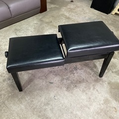 ピアノ連弾椅子 高低調節可能 目立つ傷なし