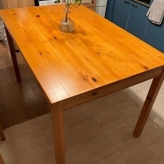 【決まりました】本日お渡し予定　IKEAダイニングテーブル（塗装...