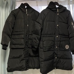 【無料】冬物厚手ジャケット 男女用2枚 フード付き