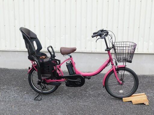 2015モデル 子供乗せ3人乗り対応 ヤマハ PAS Babby PM20B パス バビー ピンクラズベリー 8.7Ah 新品サドル! 車体\u0026バッテリー極めて良好! 自602