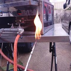 プレス式イカ焼き機/LPガス仕様