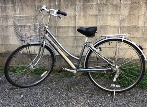 【中古自転車】ブリヂストン27インチ アルベルトロイヤル (シルバー)