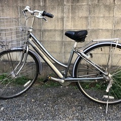 【中古自転車】ブリヂストン27インチ アルベルトロイヤル (シルバー)