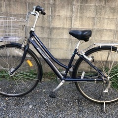 【中古自転車】ブリジストン27インチ アルベルトロイヤル (ネイビー)