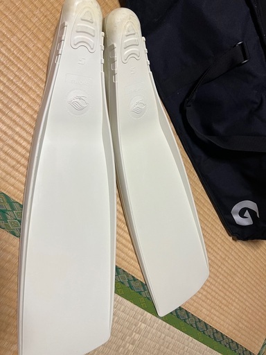 値下げ>バラクーダ白フィンSサイズGULL ガルフィン値下げ (シーグラス  