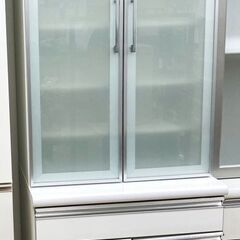 【レガストック川崎本店】キッチンボード 食器棚 ホワイト 白家具