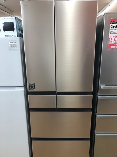 【店頭受け渡し】(156)  日立　R-HW62S   6ドア冷凍冷蔵庫　617L　中古品