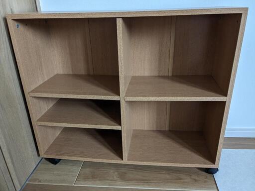 棚　２つ　キャスター付き　押入れ　おもちゃ箱