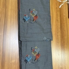 大島紬風ウールの着物