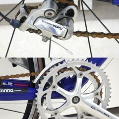 北海道 千歳市/恵庭市 要タイヤ交換 GIOS/ジオス ロードバイク BALENO 2×9速 700×23C 520mm SHIMANO WH-R550 NITTO M186 STI バレーノ 自転車