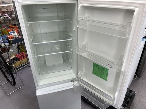 2ドア冷蔵庫 179L 2021年製 yselect YRZ-F17H1 100Lクラス ホワイト  