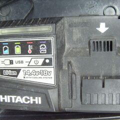 日立 WR14DBAL2 インパクトレンチ 14.4V バッテリー×2 充電器 中古品 