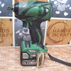 日立 WR14DBAL2 インパクトレンチ 14.4V バッテリー×2 充電器 中古品 
