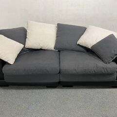 ニトリ/NITORI 3人掛けソファ キングダム3KD ポケットコイル クッションカバーは取り外し可能 中古家具 店頭引取歓迎 R7554