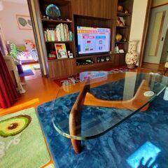 イサムノグチ ガラステーブル リクライニング座椅子(美品)