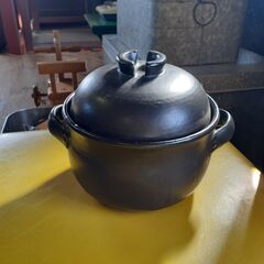 炊飯土鍋 炊飯用土鍋 二重蓋 ご飯鍋　/TJ-1445 2F北