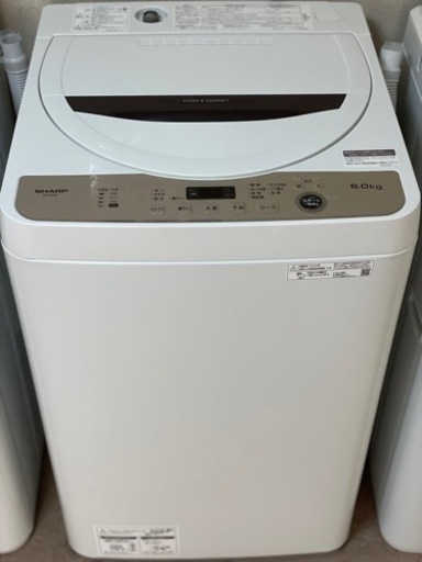 送料・設置込み　洗濯機　6kg SHARP 2022年