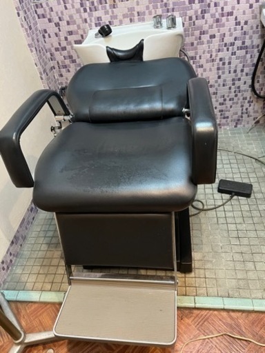 電動シャンプー椅子　美容院　業務用　シャンプー椅子　お値引き交渉可