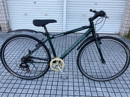 【クロスバイク】外装6段変速　リヤタイヤ、チェーン、サドル新品❗️泥除け付　若林自転車　膳所店　SALE中❗️